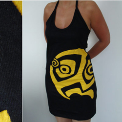 Robe WAR Logo Jaune Style 'déchiré'