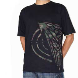 T Shirt Noir Narkotek Logo Camouflage Coté Style 'déchiré'
