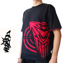 T Shirt Noir Narkotek Logo Rouge Coté Style 'déchiré'
