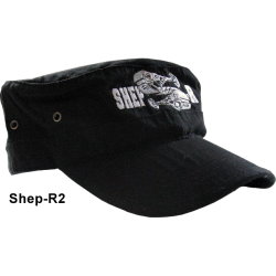 Casquette Noire Army Brodée ShepR