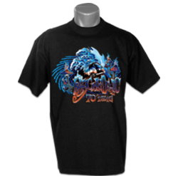 T-shirt Noir Psychedelic 