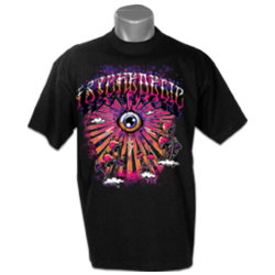 T-shirt Noir Psychedelic 