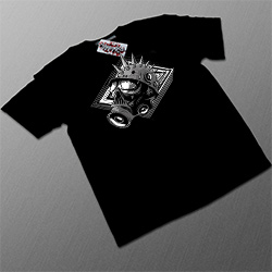 T-shirt Noir 'Masque A Gaz'