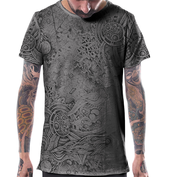 T Shirt Overtones Sensual Grey