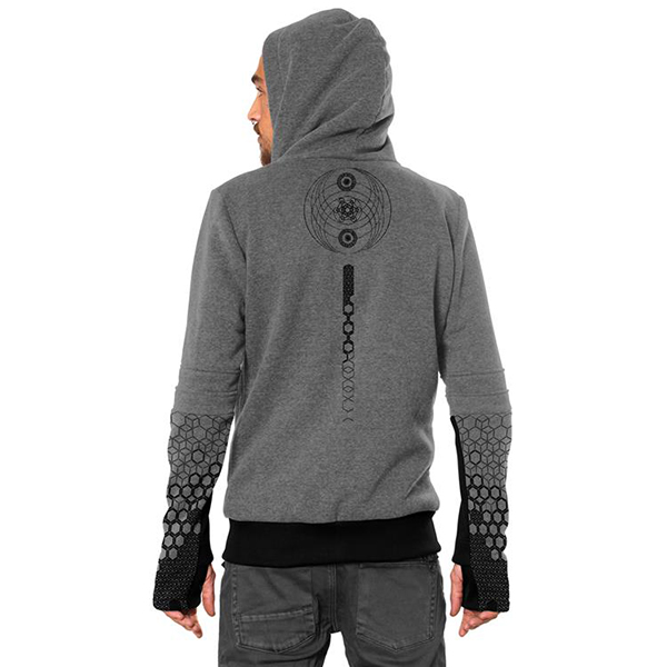 Saito Grey Mouline Hoodie