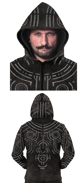 War paint black Hydron Hoodie