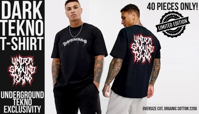 T Shirt Undergroundtekno 'Dark Tekno'